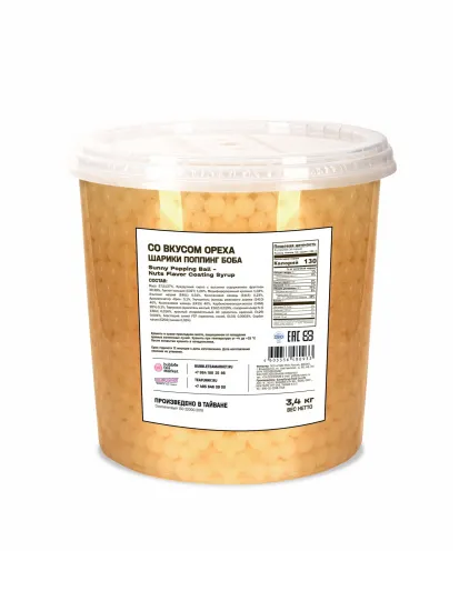 Джус боллы "Поппинг боба" - Лесной орех (банка 3,4 кг)